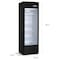 Premium Levella 12.5 cu. ft. Commercial Display Refrigerator One Glass Door Merchandiser in Black  PRF1257DX - alternate 6